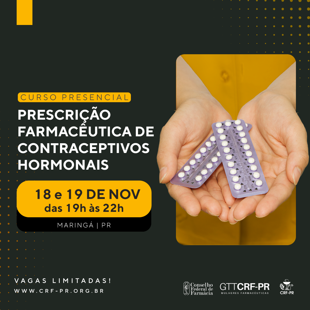 Curso - Prescrição Farmacêutica de Contraceptivos Hormonais | Maringá/PR