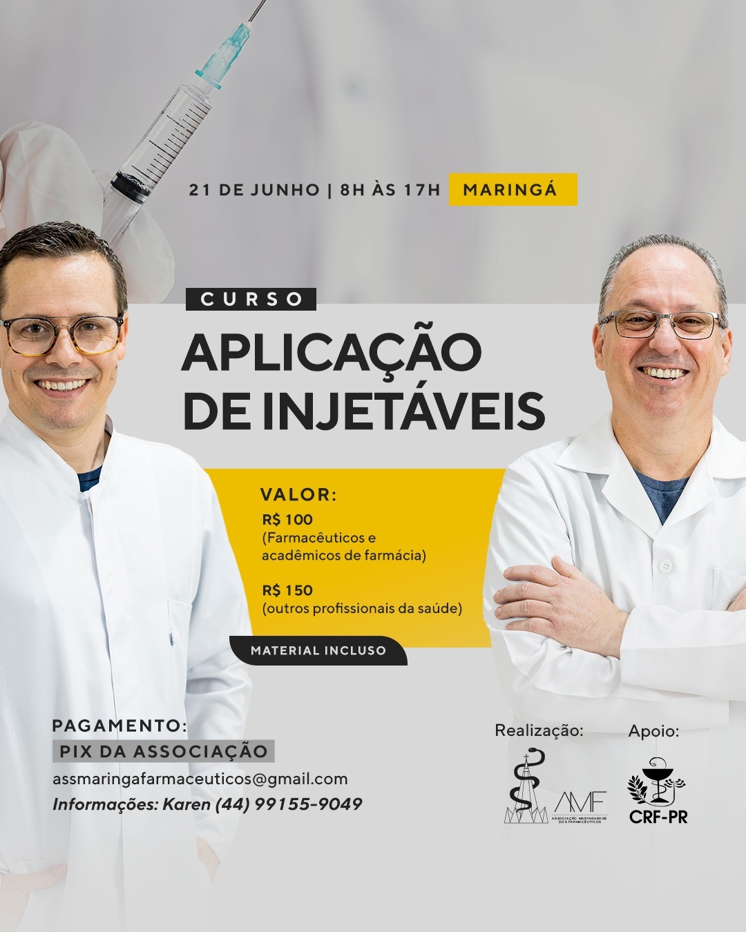 Curso Aplicação de Injetáveis | Maringá/PR