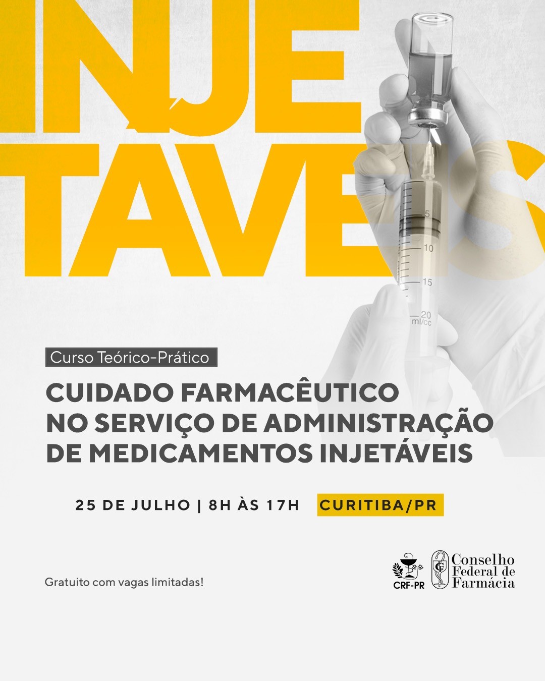 Curso Cuidado Farmacêutico no Serviço de Administração de Medicamentos Injetáveis | Curitiba/PR
