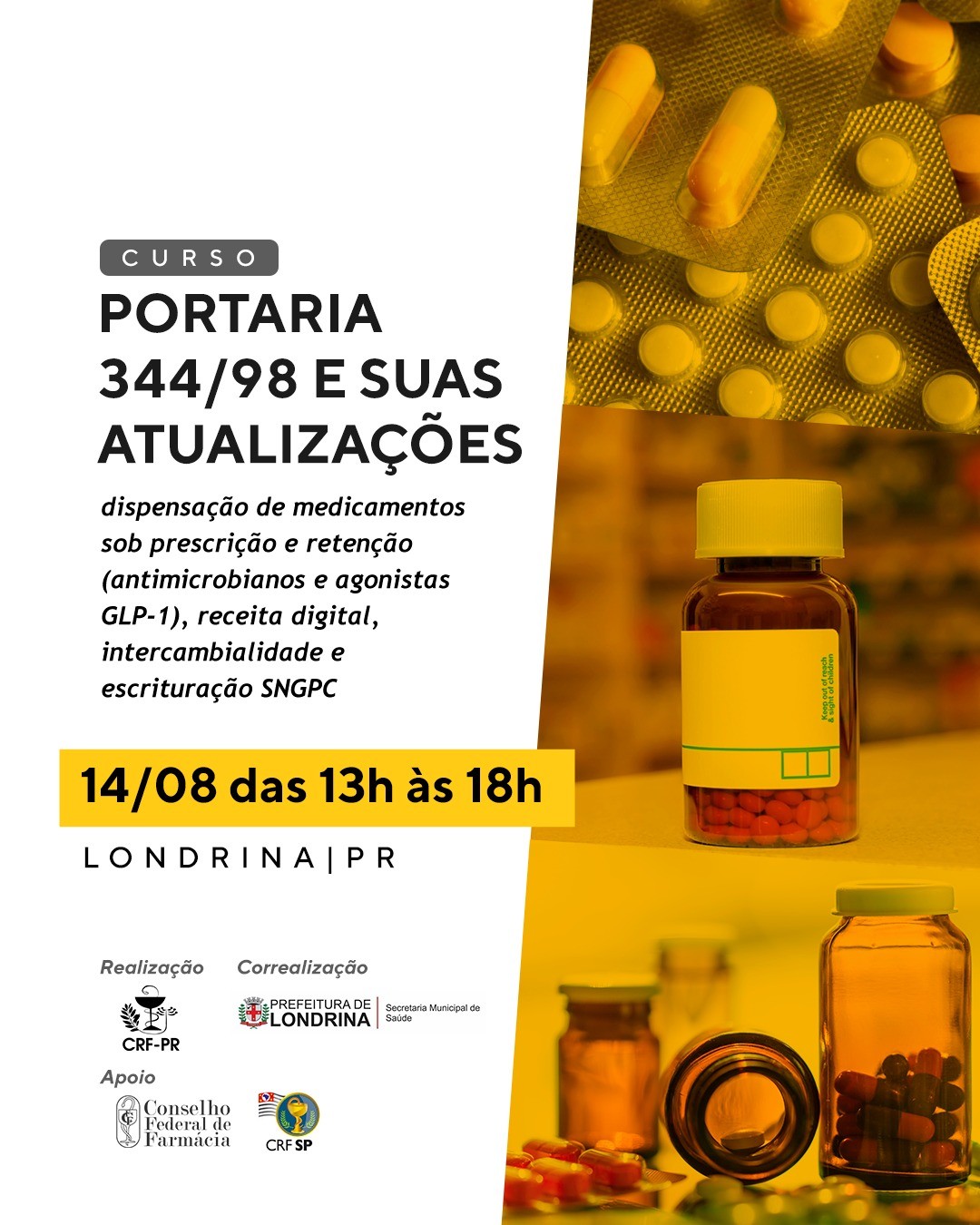 Curso sobre Portaria 344/98 e suas atualizações  |  Londrina/PR