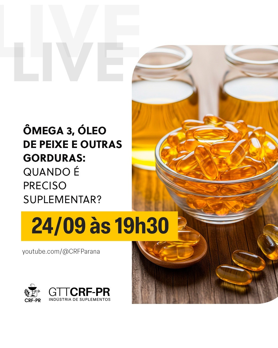 LIVE: Ômega 3, óleo de peixe e outras gorduras: Quando é preciso suplementar?