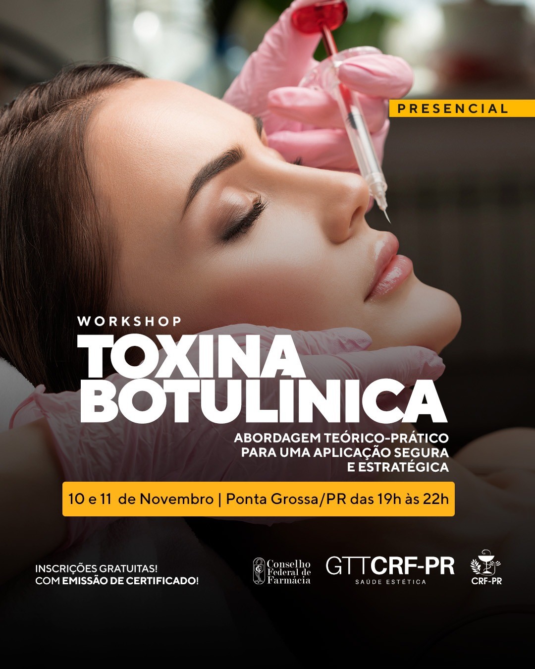 Workshop Toxina Botulinica: Abordagem Teórico Prática para uma Aplicação Segura e Estratégica | Ponta Grossa/PR