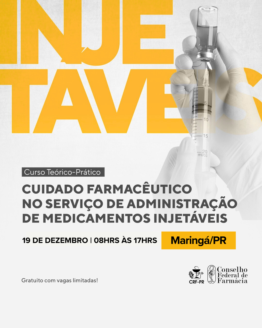 Curso Cuidado Farmacêutico no Serviço de Administração de Medicamentos Injetáveis | Maringá/PR