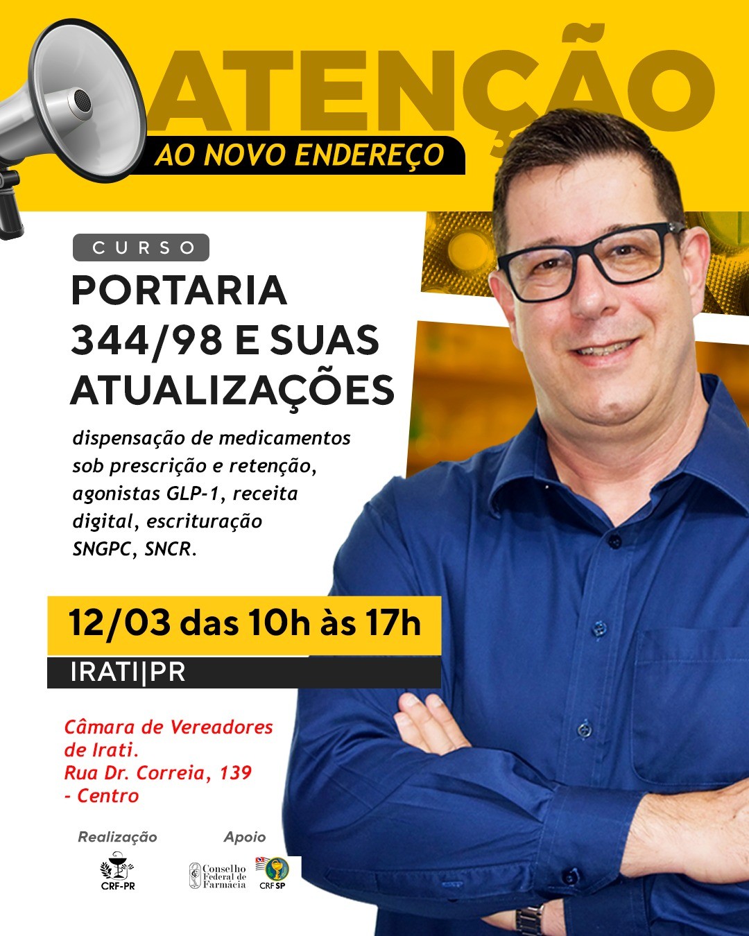 Curso sobre Portaria 344/98 e suas atualizações  |  Irati/PR