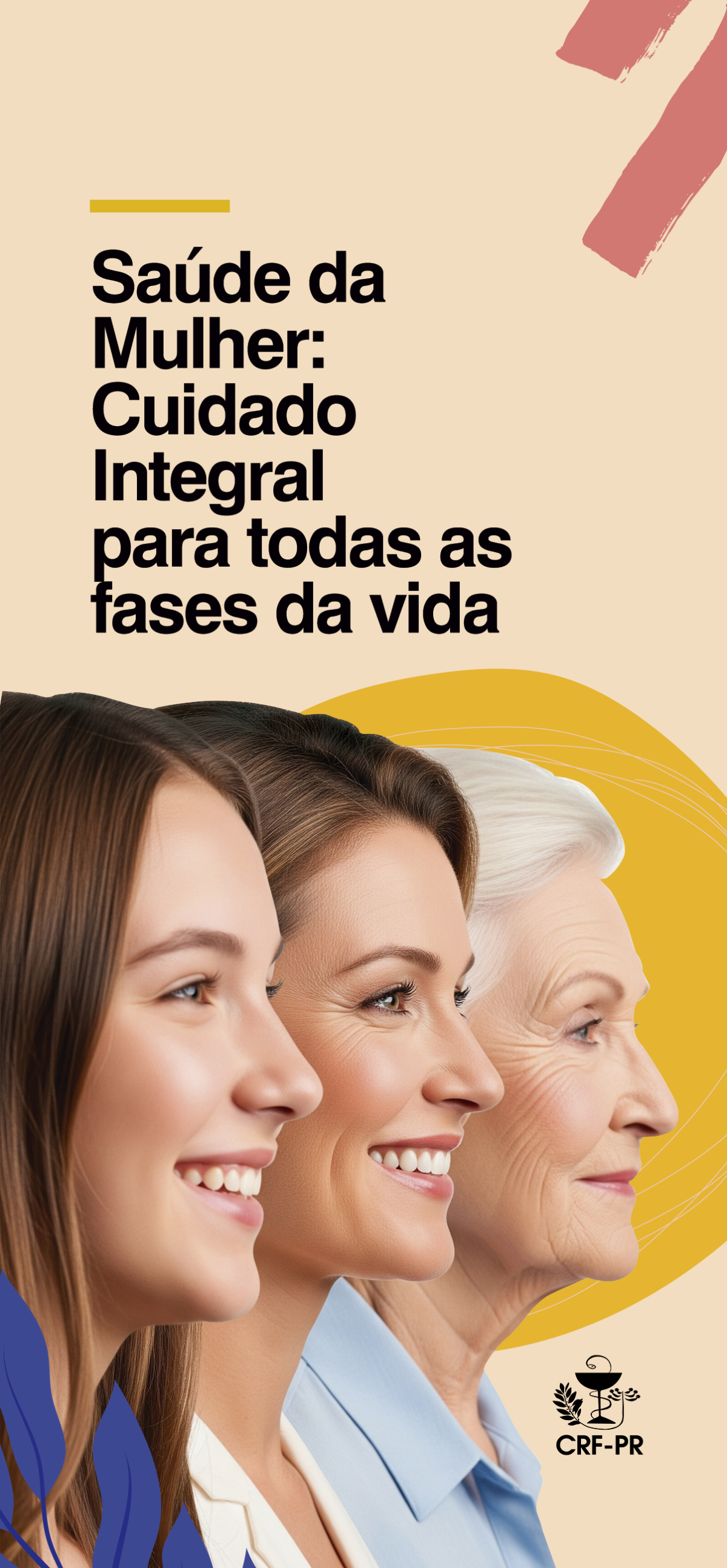 Folder - Saúde da Mulher: Cuidado Integral para todas as fases da vida